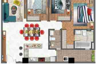 KIỂU CĂN HỘ THE SYMPHONY MIDTOWN M6 KIỂU CĂN HỘ THE SYMPHONY MIDTOWN M6